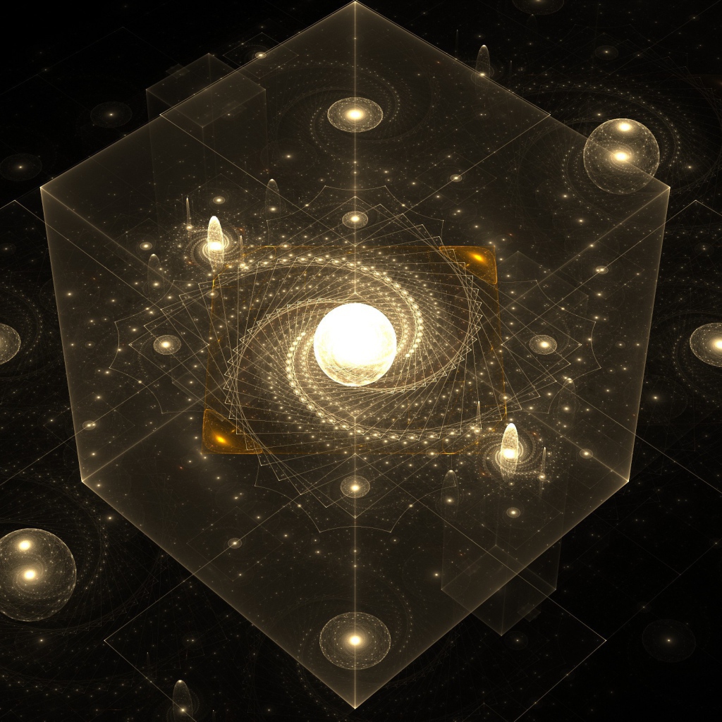 Галактика в прозрачном кубе