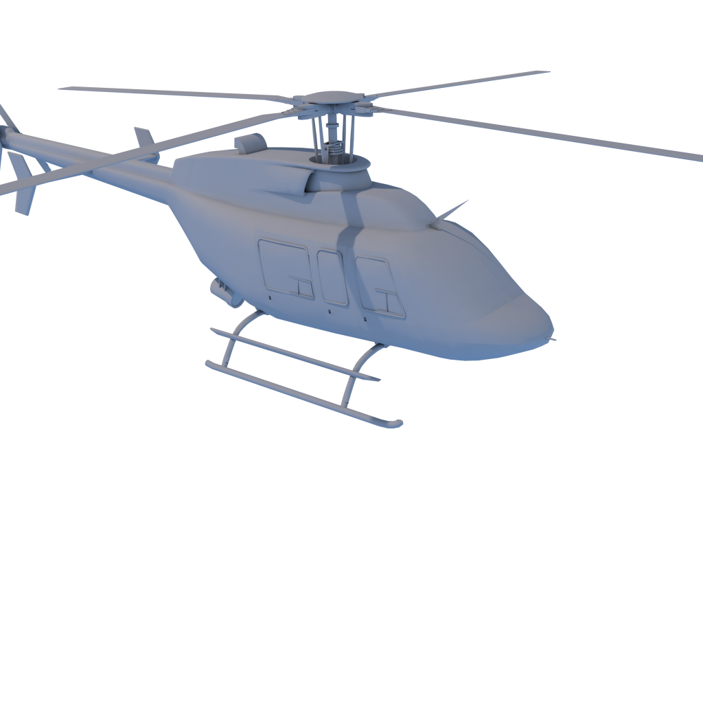 Вертолет, 3Д модель