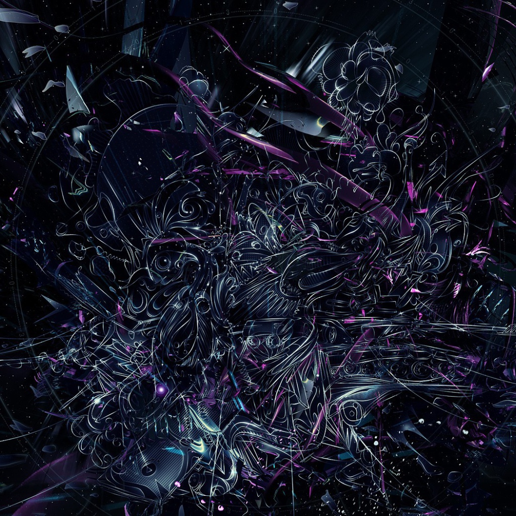 Переплетение абстрактных цветов