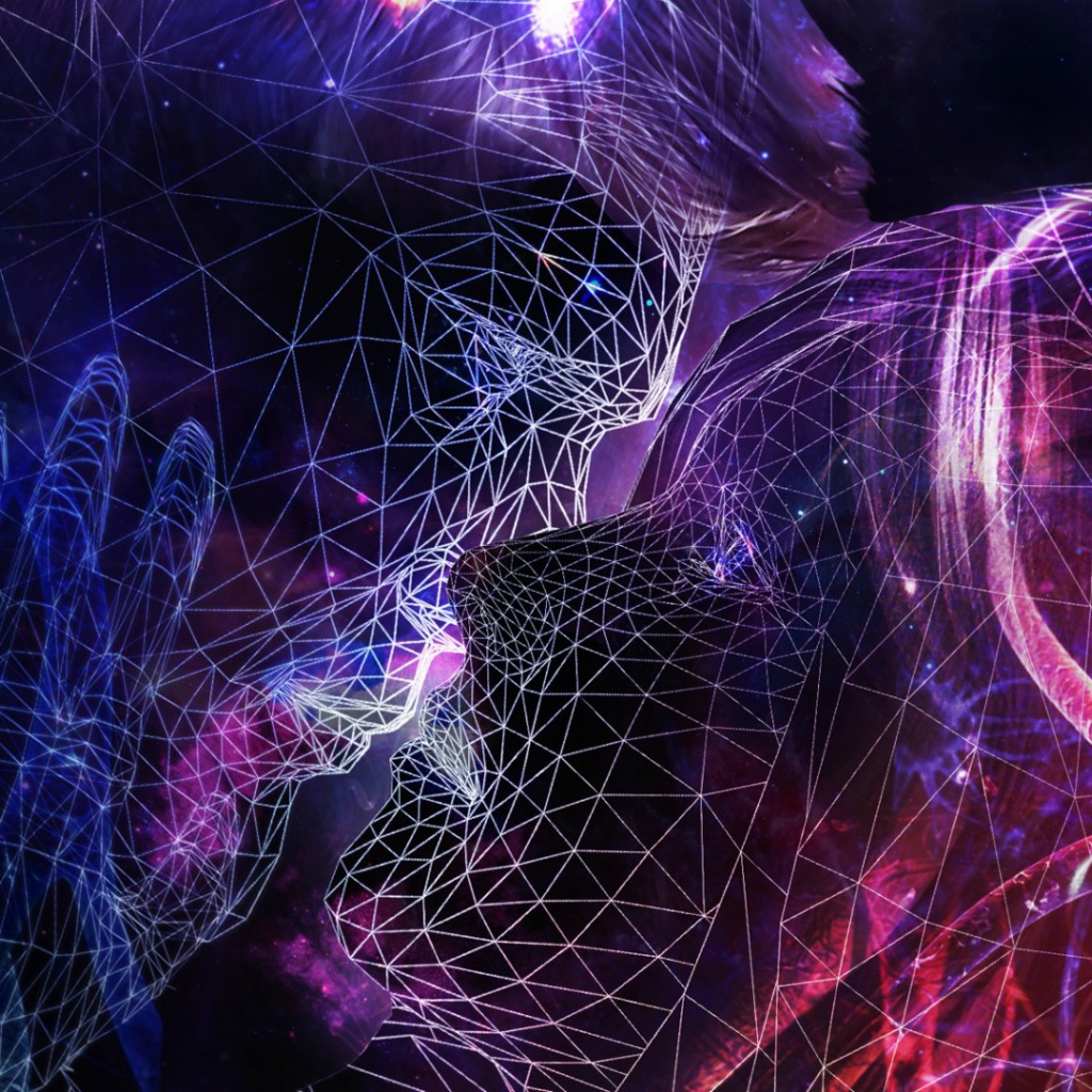 Целующиеся люди в 3Д