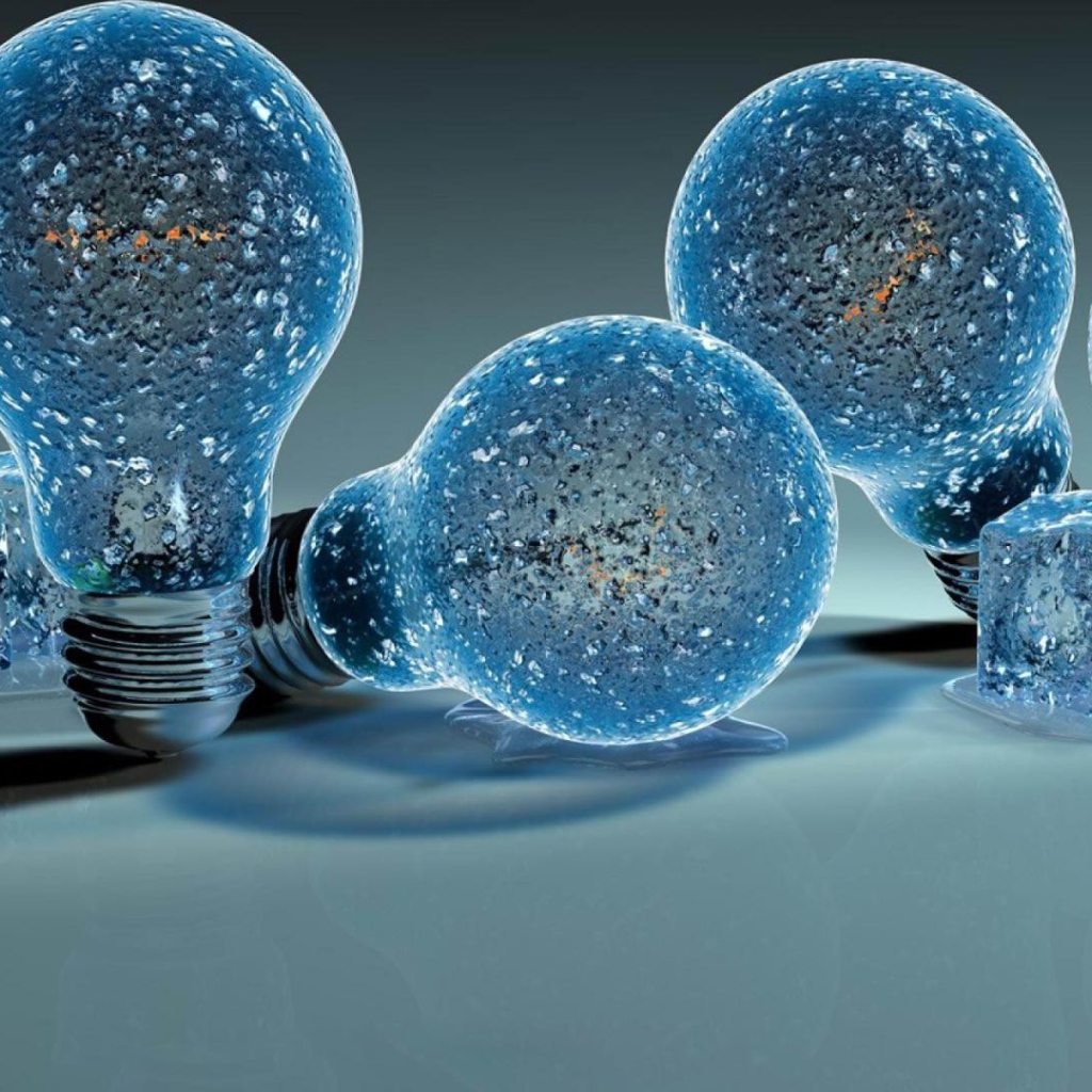 Лампы из льда