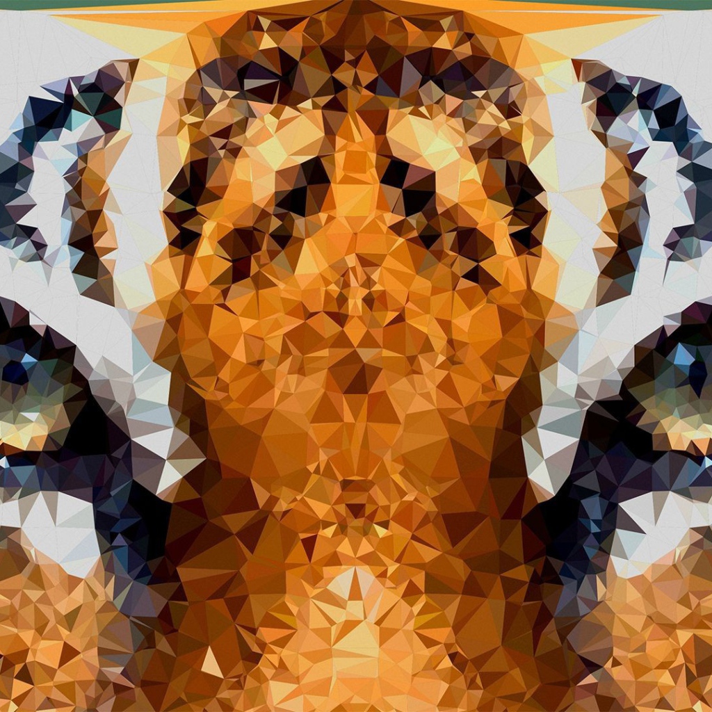 Морда тигра в 3Д графике