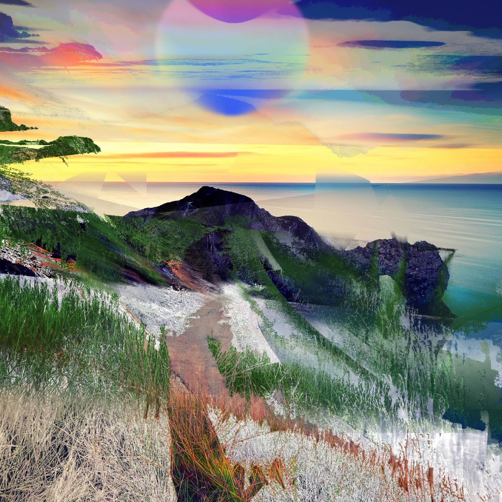 Психоделический морской пейзаж