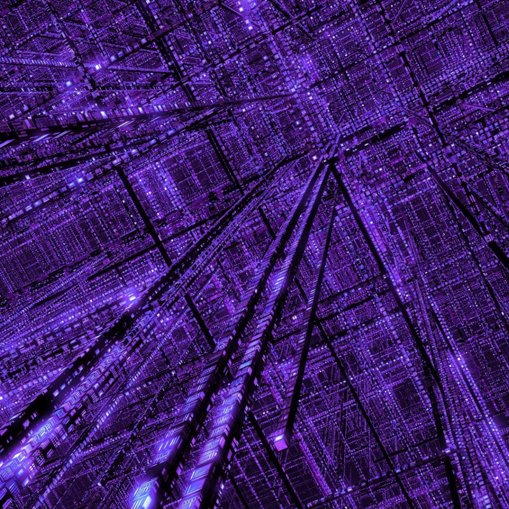Фиолетовая цифровая реальность