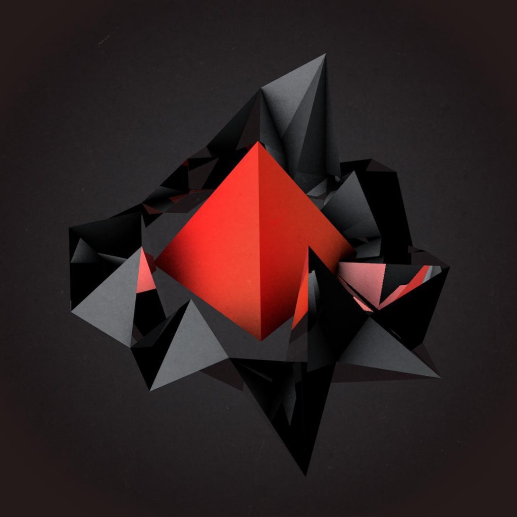 Пирамида красного цвета