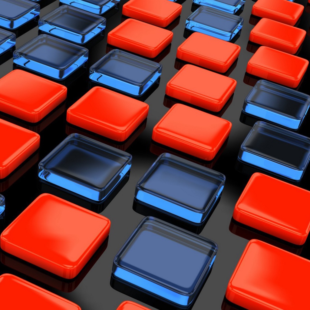 Красные и прозрачные квадраты