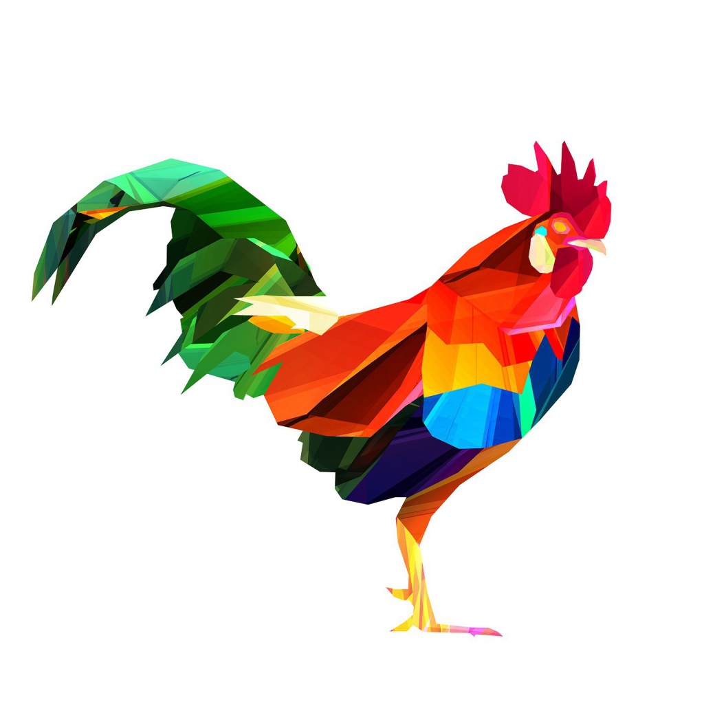 Петух, 3-Д графика