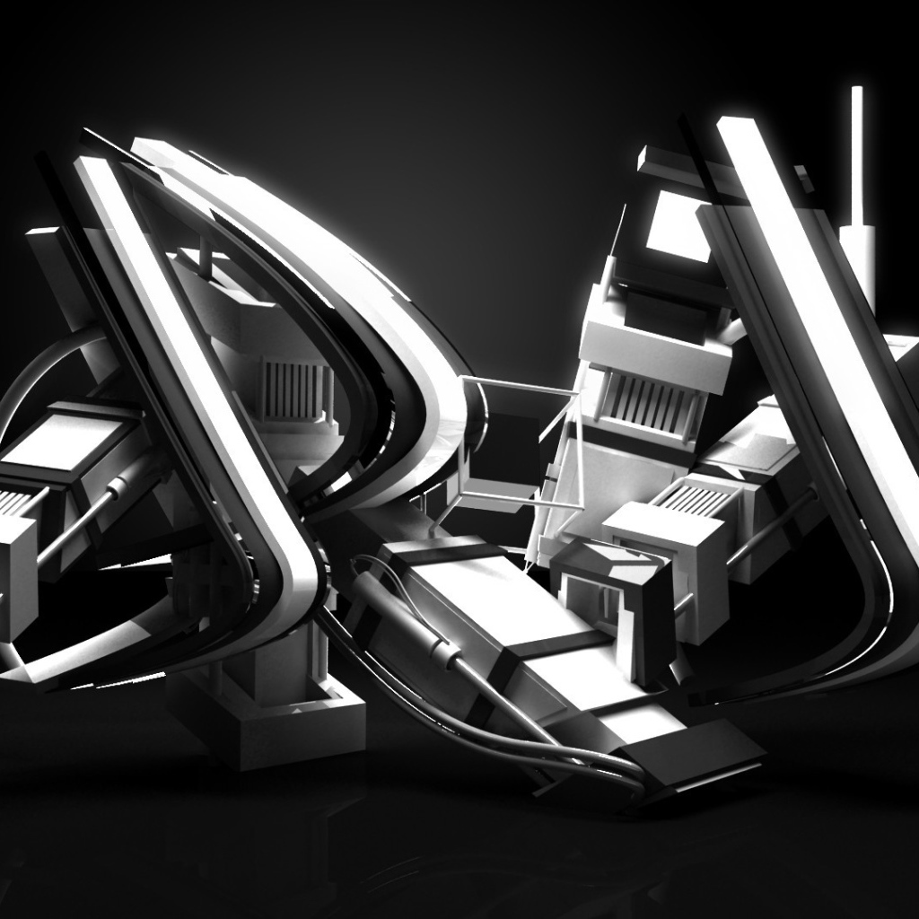 Серебряная 3Д структура