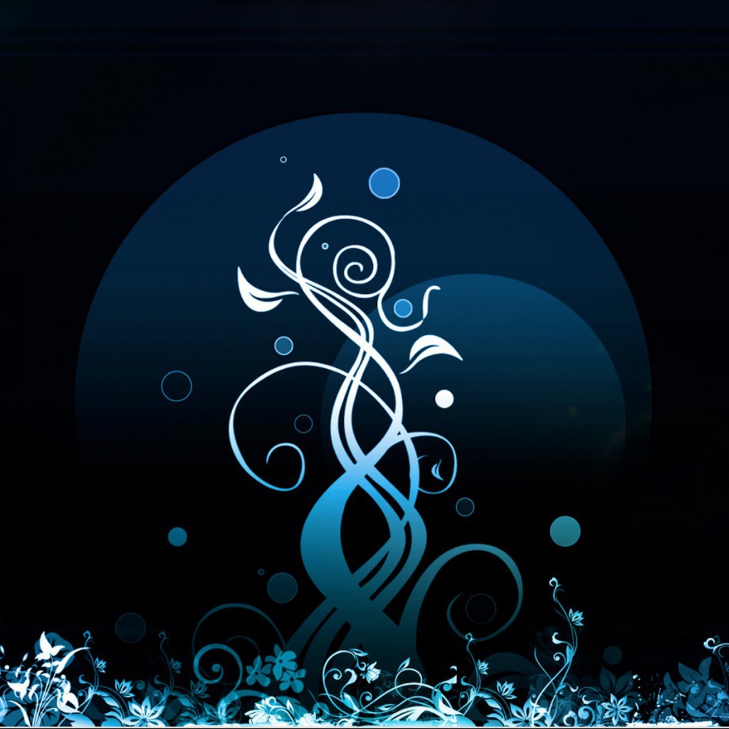 Изящный белый орнамент