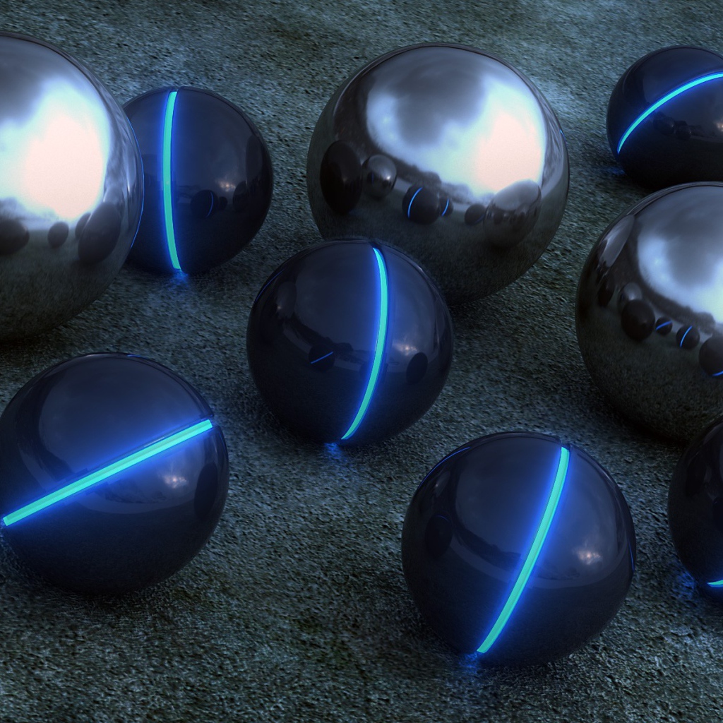 Сферы отражаются друг в друге