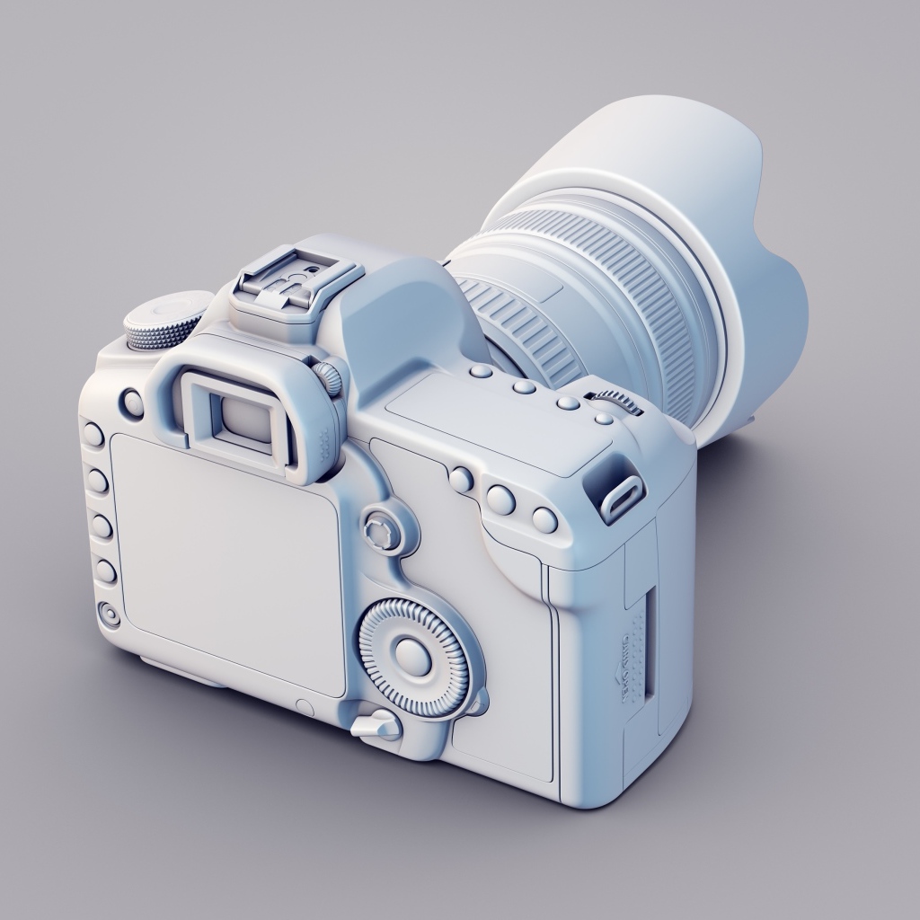 Модель фотоаппарата, 3-Д графика