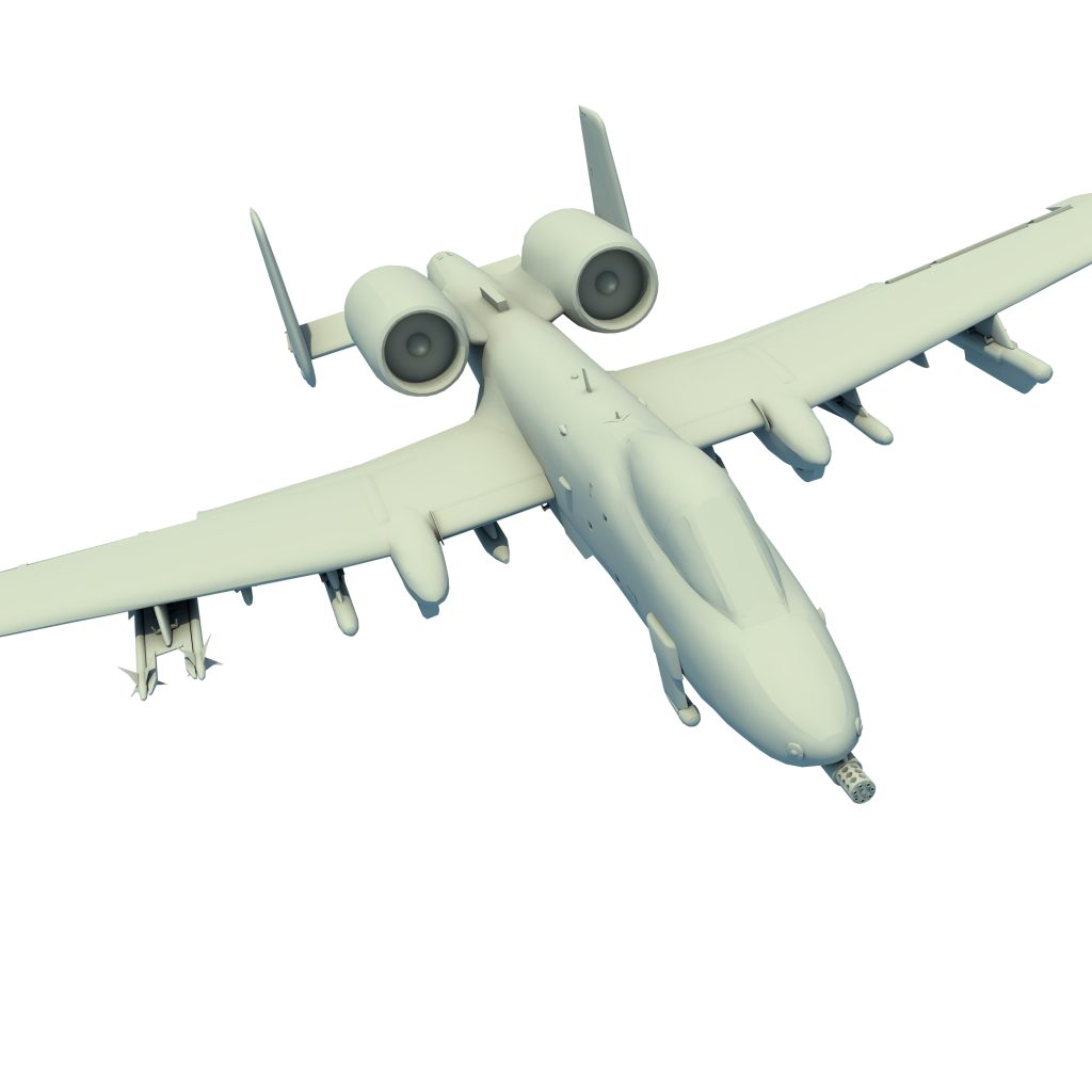 Самолет, 3Д модель