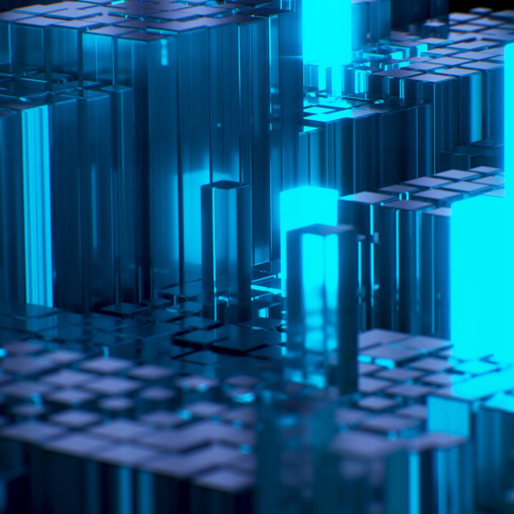 Структура из стеклянных брусков