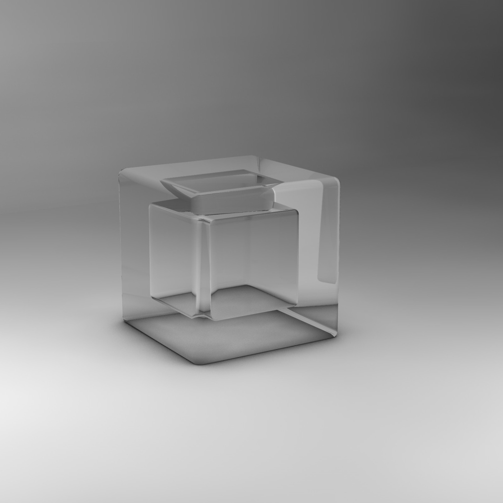 Прозрачный куб 3Д