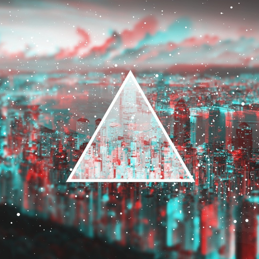 Треугольник на 3Д фоне