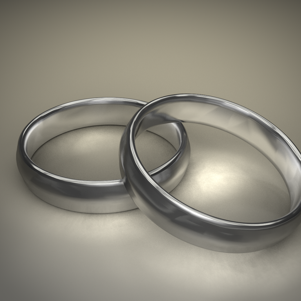 Два кольца, 3Д модель