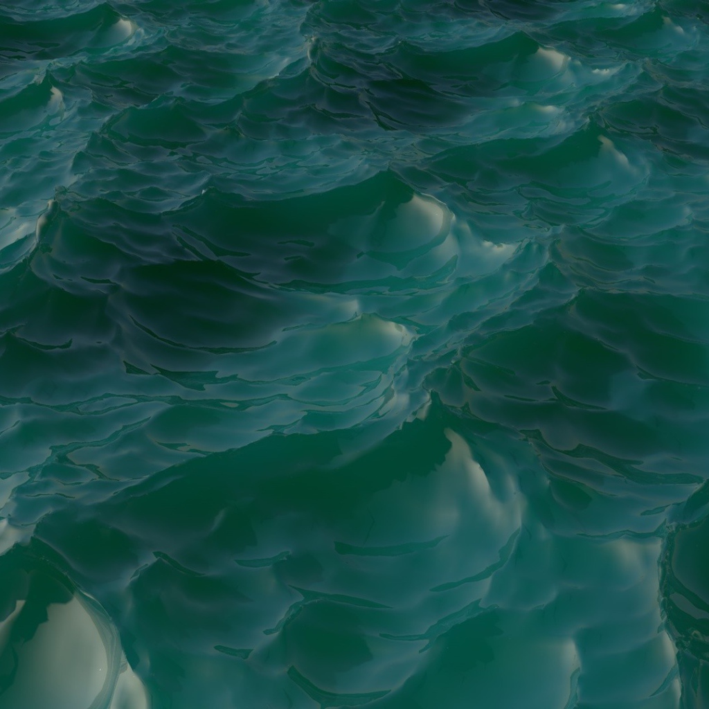 Волны воды 3-Д графика