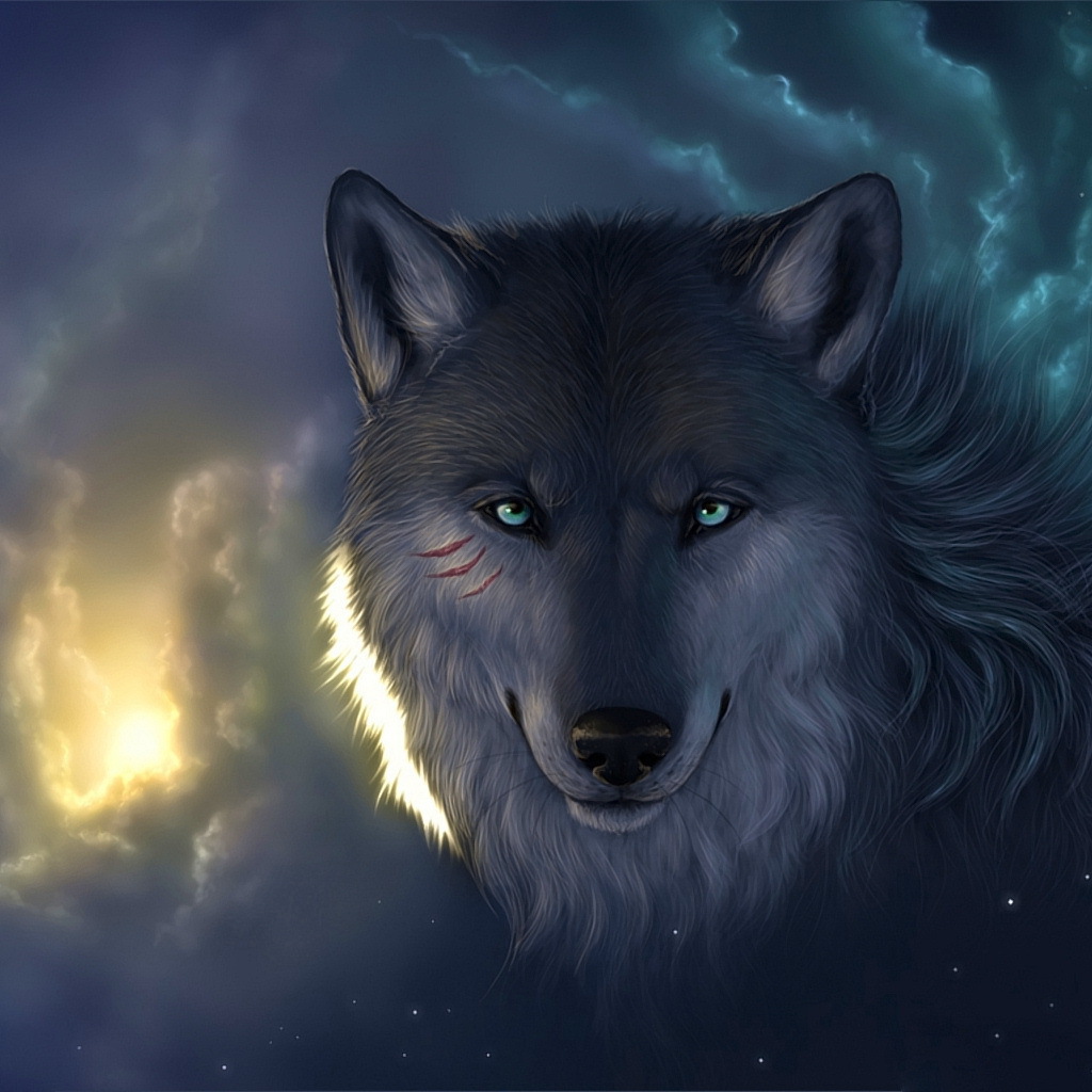 The wolf in the clouds