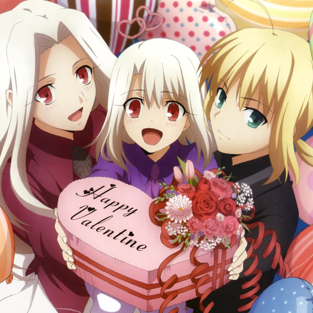 Подарок на День Валентина от девушек аниме