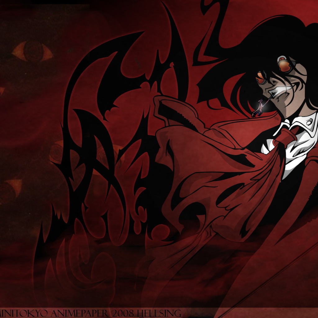 Алукард из аниме Hellsing