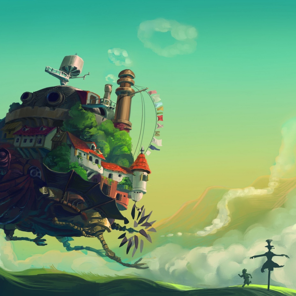 Аниме мультфильм Ходячий замок