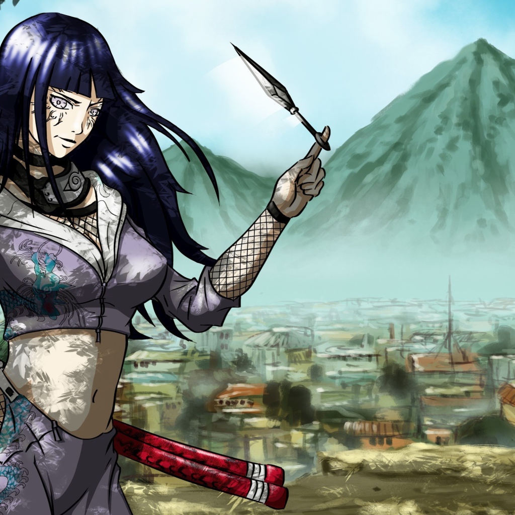 Девушка аниме Hyuuga Hinata