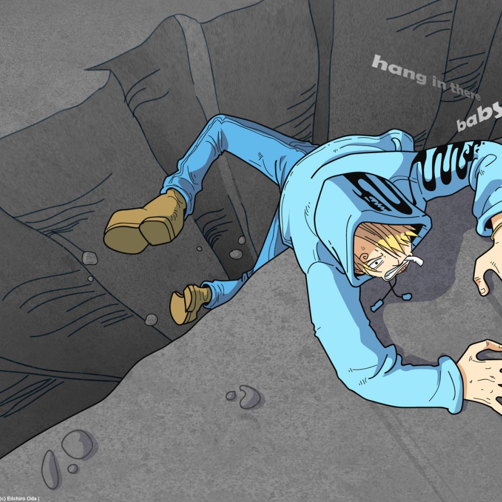 Герой аниме Большой куш на краю пропасти