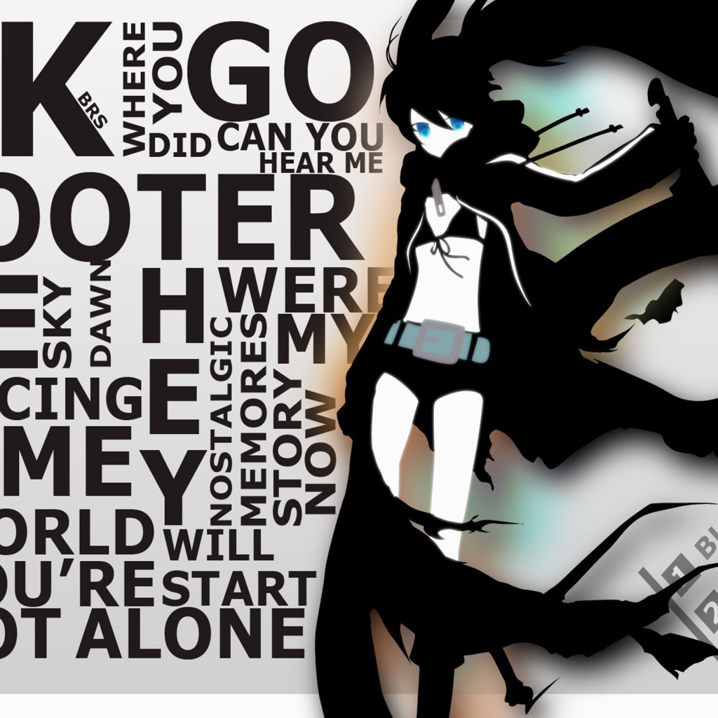 Постер аниме Insane Black Rock Shooter