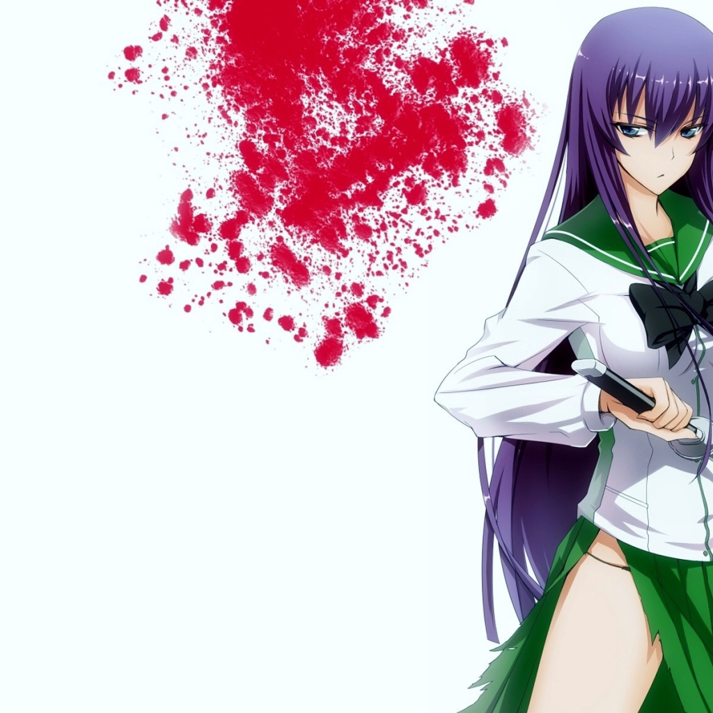 Девушка из аниме Школа мертвецов