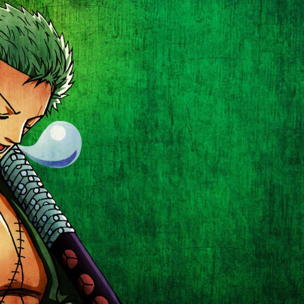 Аниме Большой куш, зеленый фон