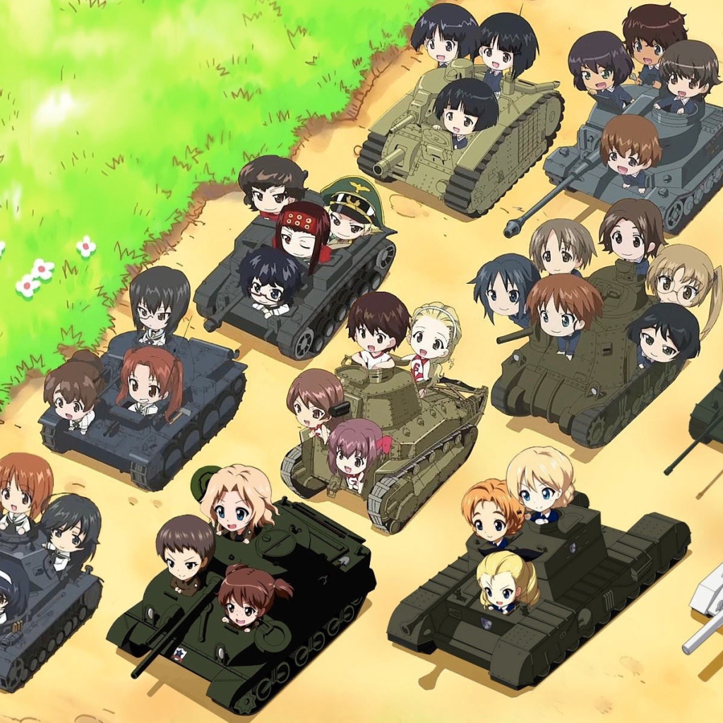 Герои аниме в танках