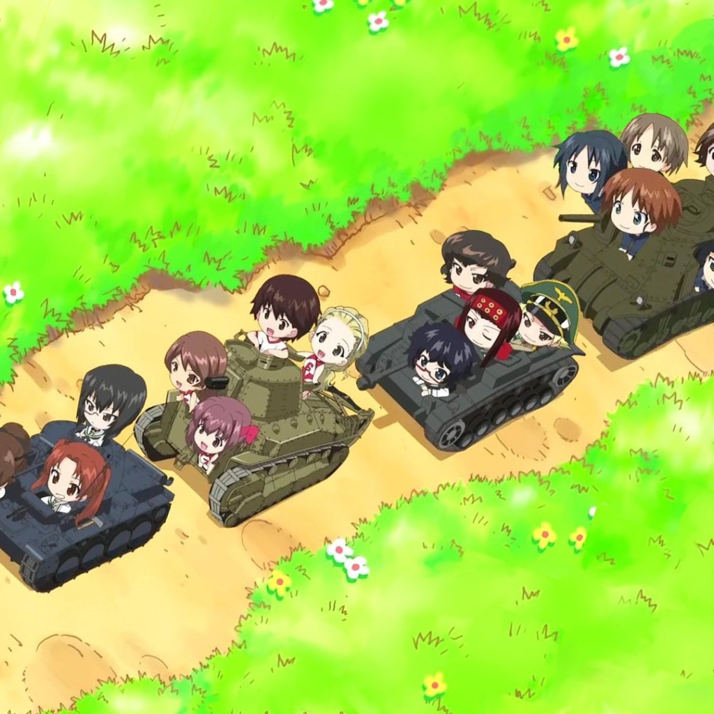 Герои аниме на танках