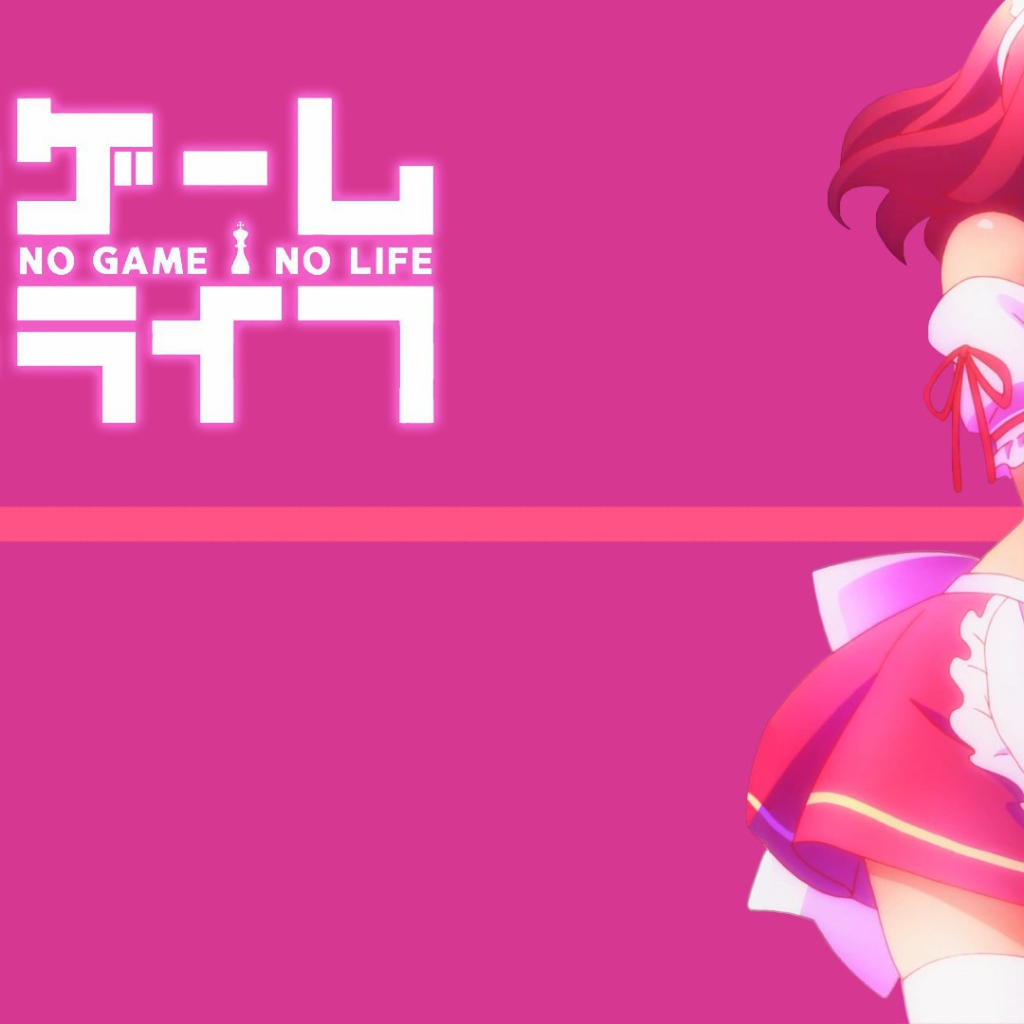 Аниме Игра на выживание, розовый фон