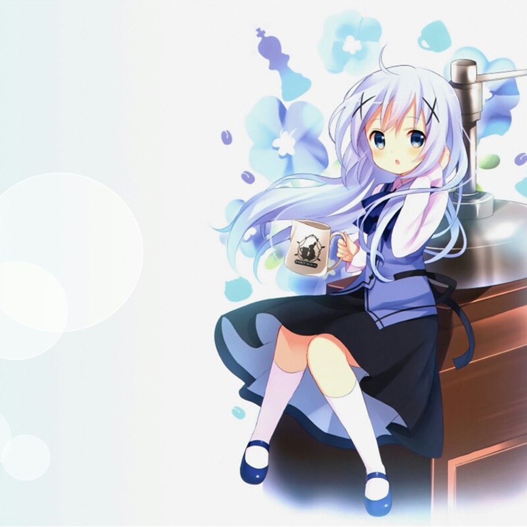 Девочка аниме Кафуо Чино