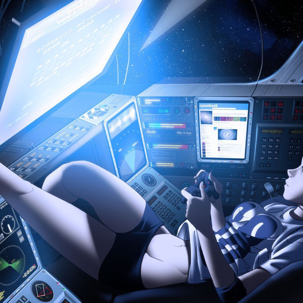 Девушка космонавт аниме