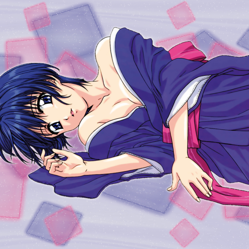 Девушка из аниме Синее синего