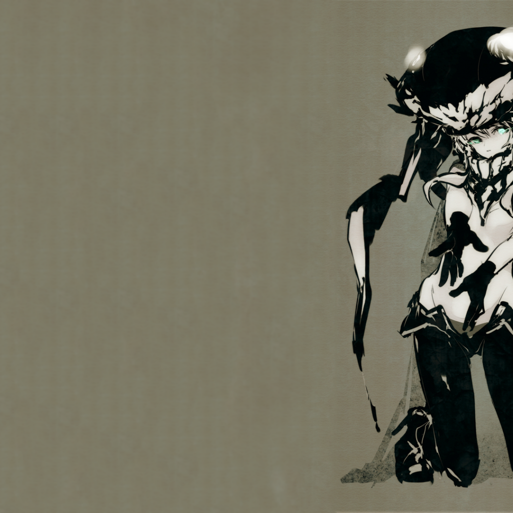 Девушка аниме в забавном головном уборе