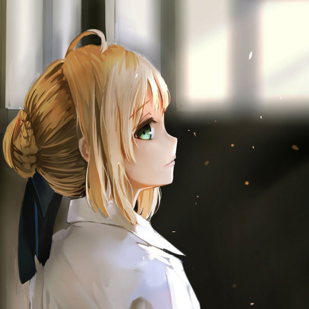 Девушка аниме смотрит вверх, Ночь прибытия