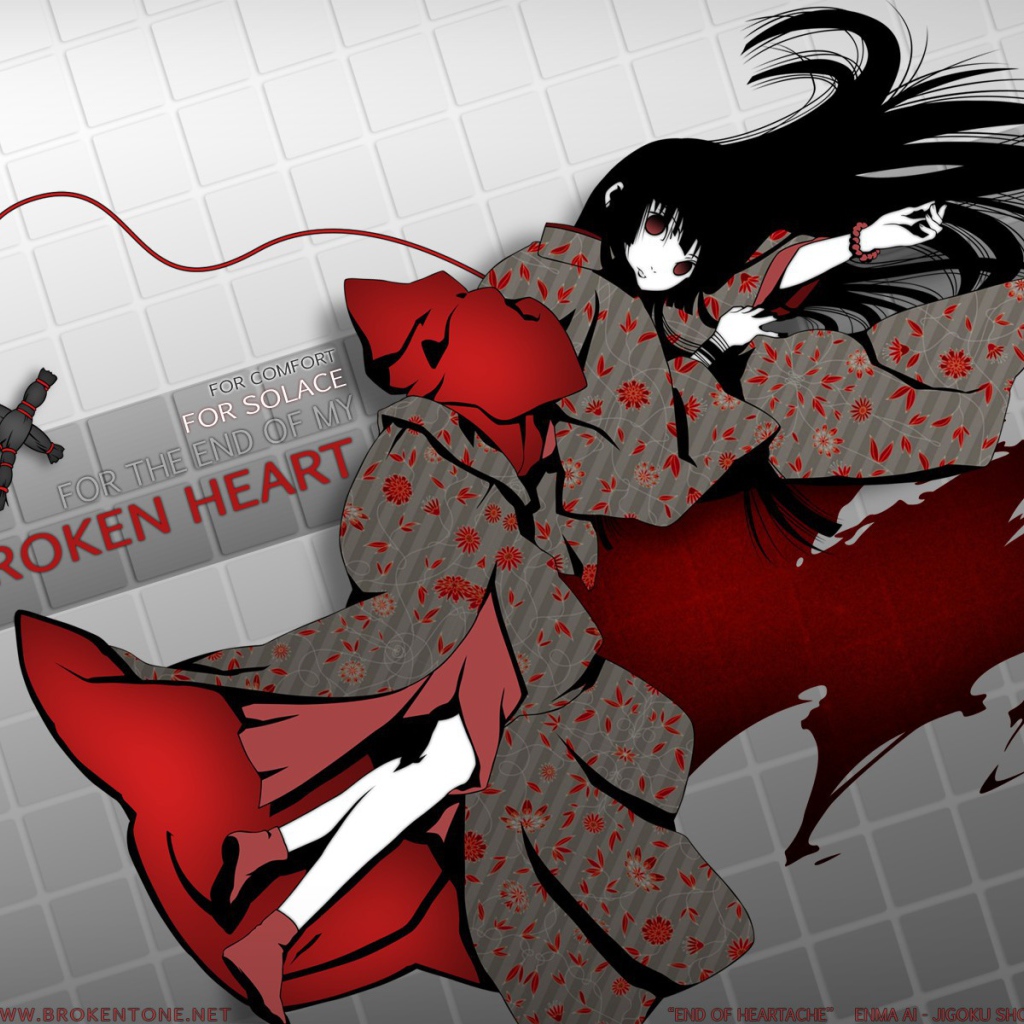 Аниме девушка лежит в луже крови