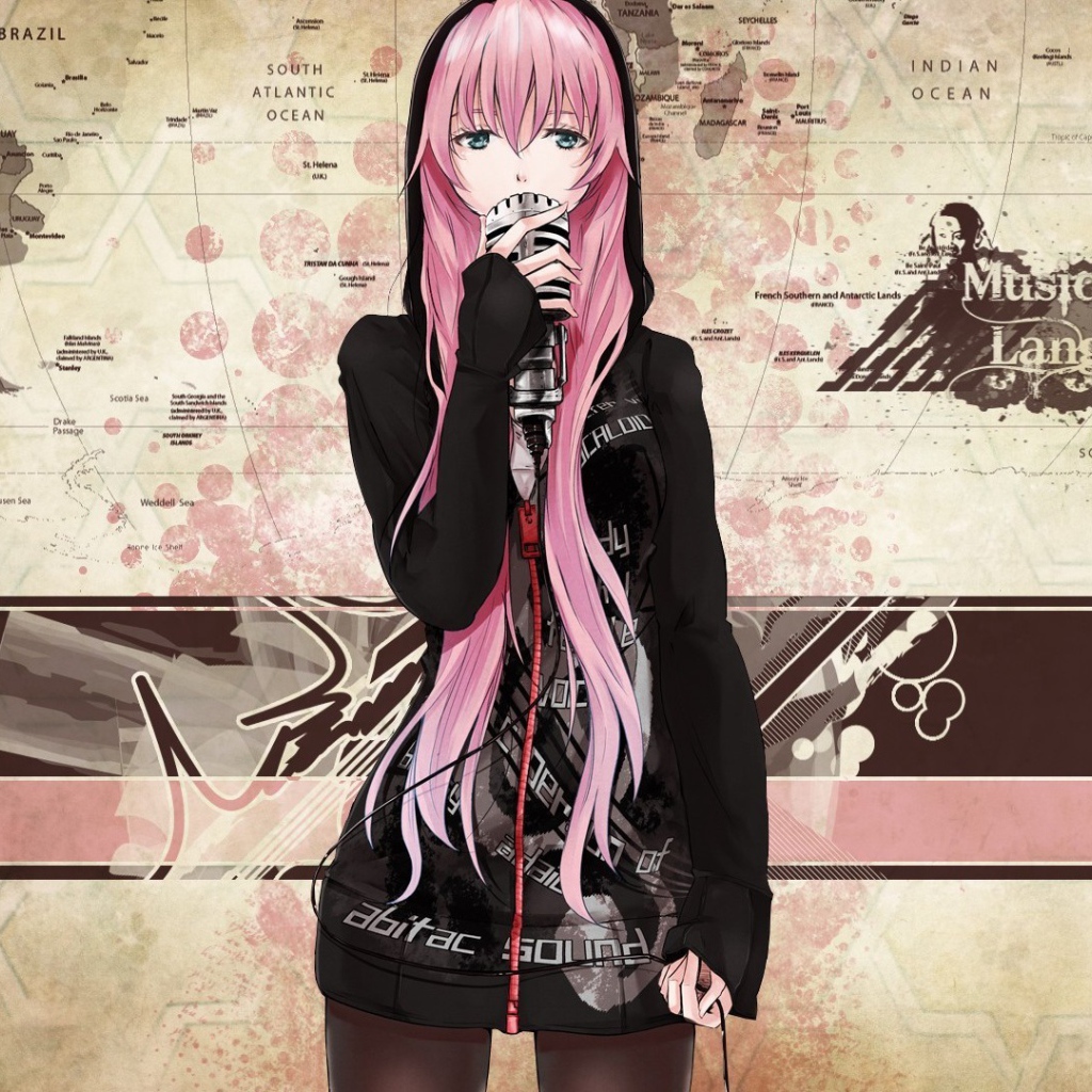 Девушка певица аниме