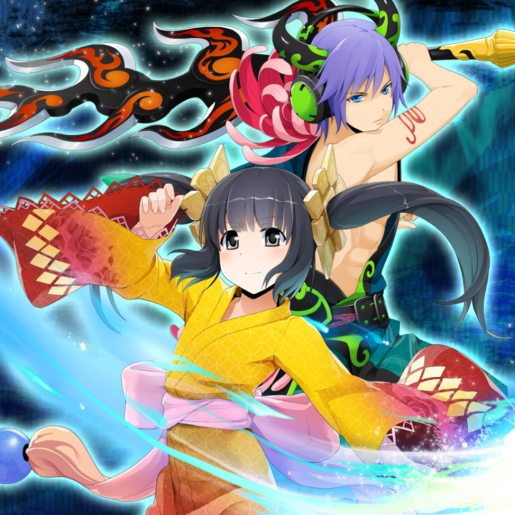 Сражение героев аниме Onigirl