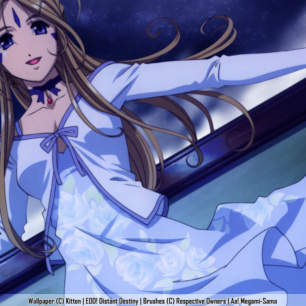 Красивая девушка аниме Belldandy
