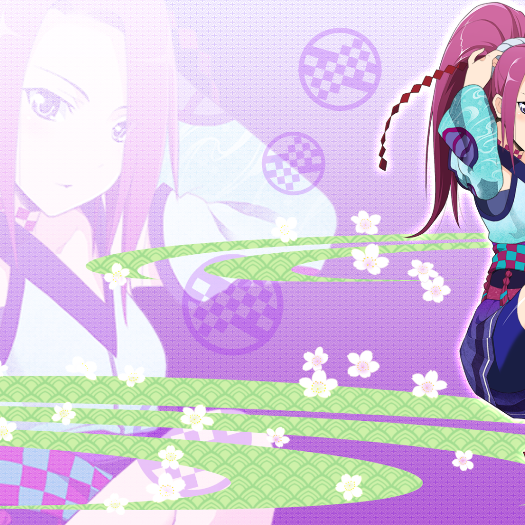 Красивая девушка в аниме Onigirl