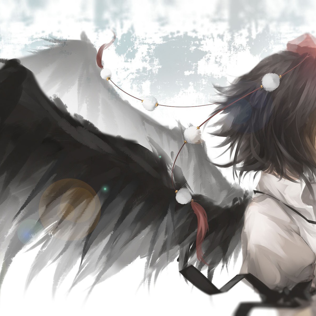 Черный ангел аниме Shameimaru Aya