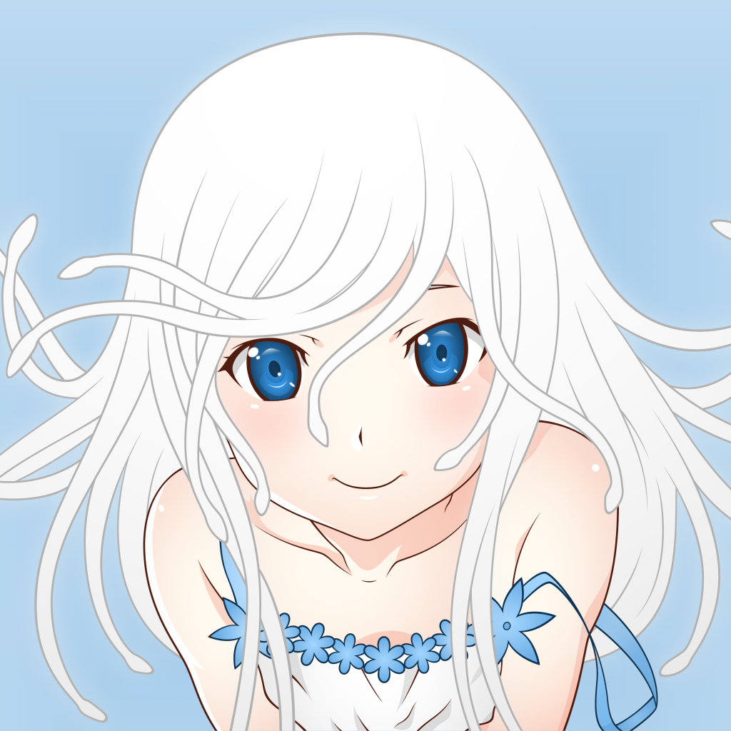 Белокурая девушка в аниме Monogatari Series