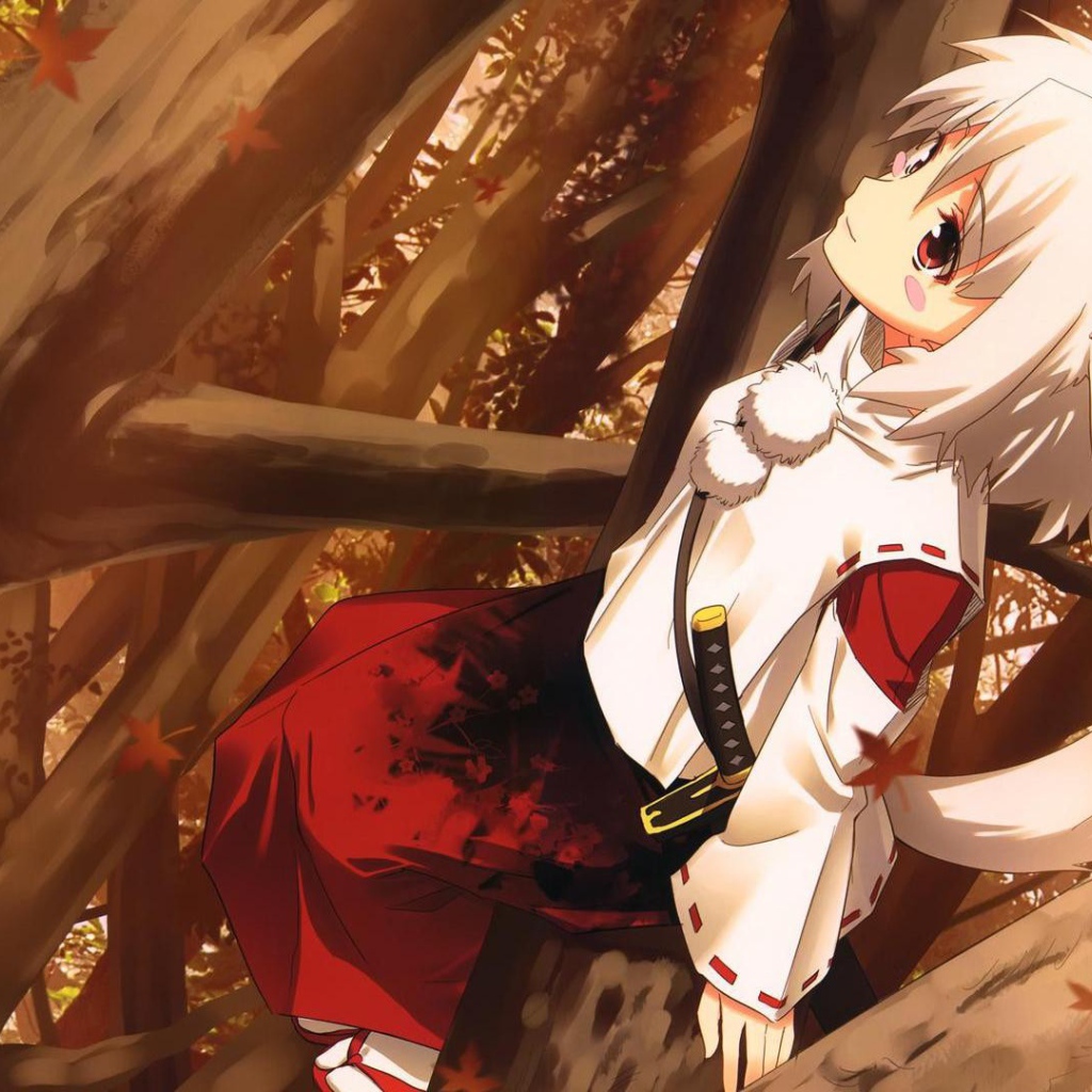 Белокурая девушка в аниме Touhou Project