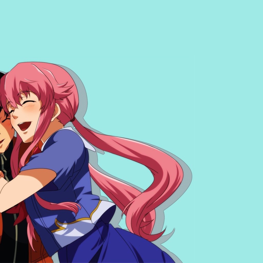 Парень и девушка из аниме Яндере