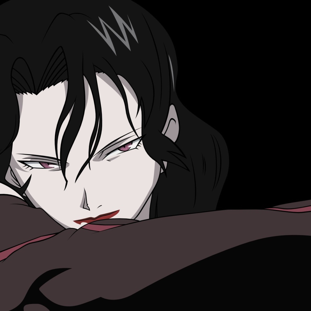 Брюнетка из аниме Стальной алхимик