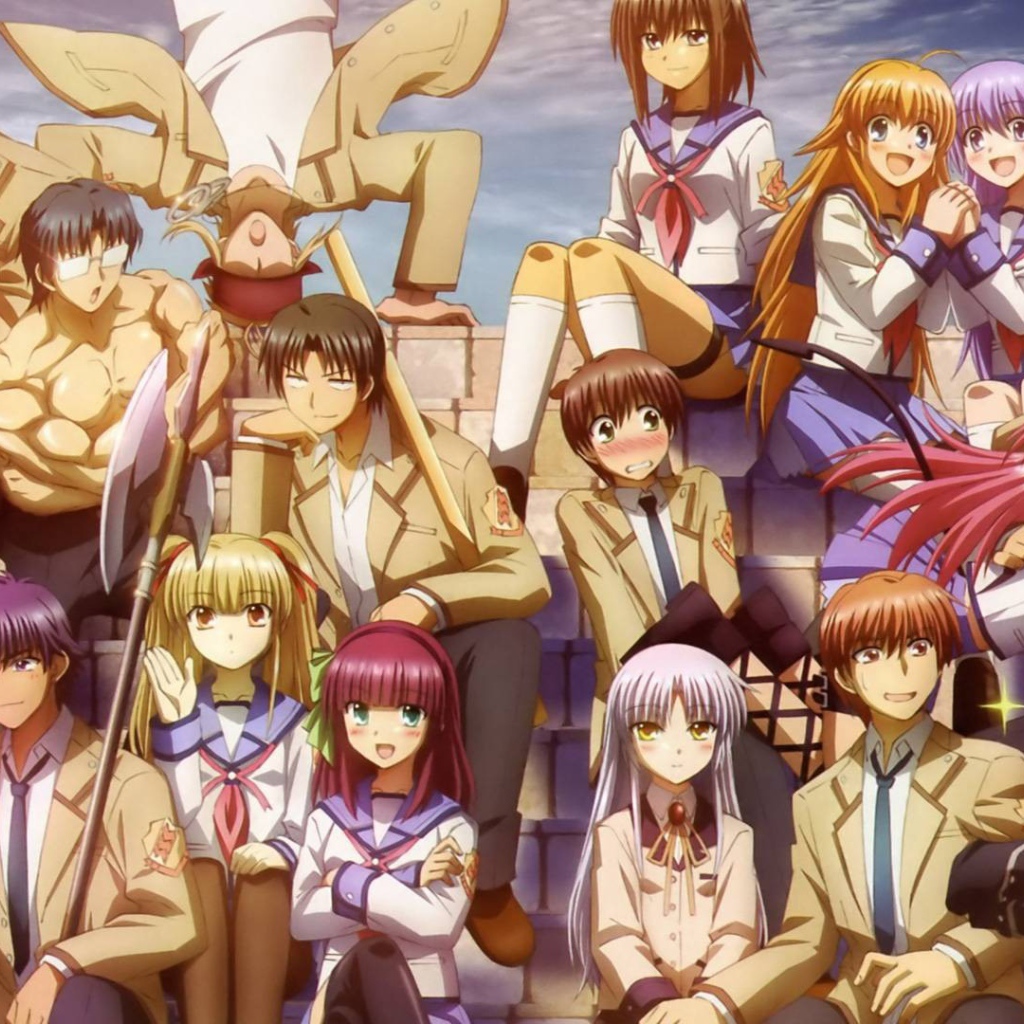 Школьный класс в аниме Ангельские ритмы