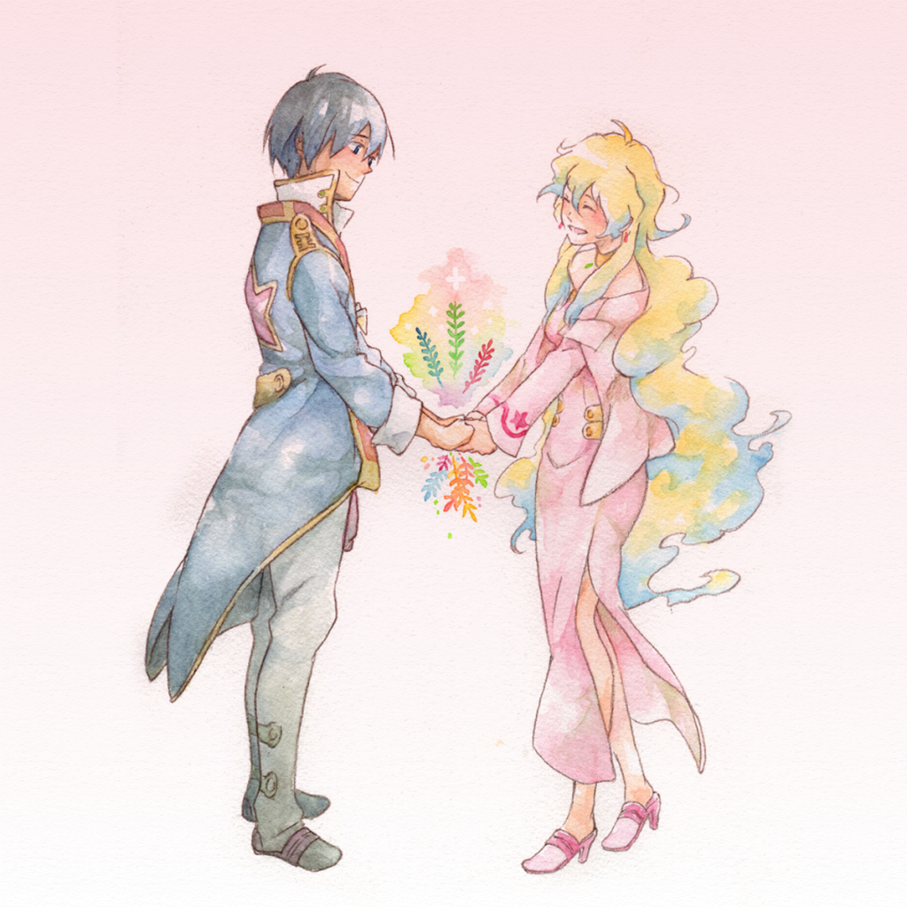 Влюбленная пара из аниме Гуррен-Лаганн